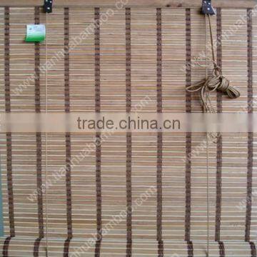 Cool Sunroom With Woven Bamboo Blinds