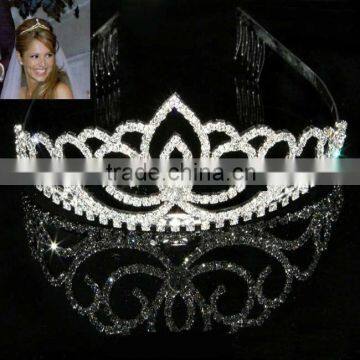 New designs rhinestone kings metal crowns