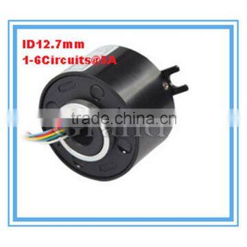 ID12.7mm OD54 mm 6circuits 5A electrical contacts slip ring moter stater diamram