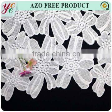 Leaf 2015 New Desgn Chemical 100 Polyester Embroidery Lace Fabric photo-2