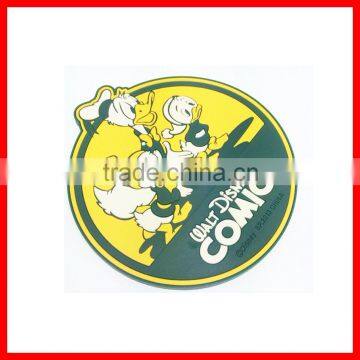 Hot Sale Customized Logo Cartoon cheap promotion soft pvc coaster for drink