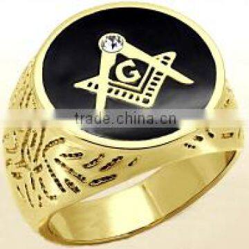 Stainless Steel Pentagram Ring Jewelry Masonic Ring photo-4