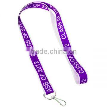 Custom white on purple printing neck cord