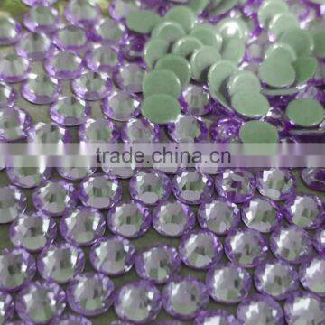 extremly shine low defect good quality ss20 tanzantite color dmc hot fix stone