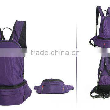 Super light completely foldable waist bag to backpack bag since 1997