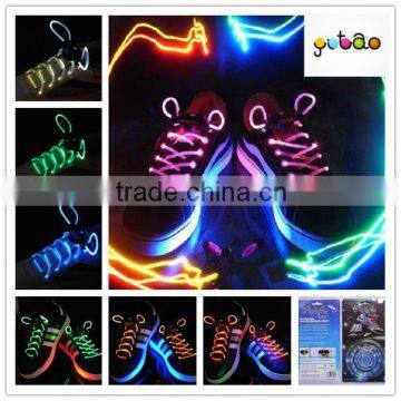 black pattern led electronic shoelace