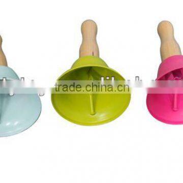 Bell set souvenirs metall with wooden handle