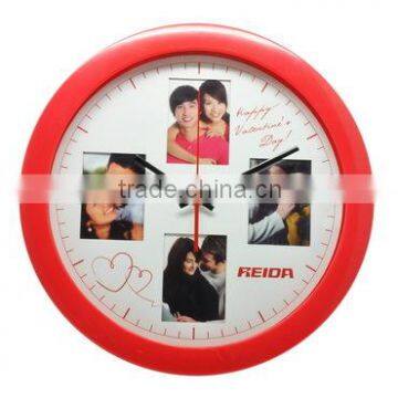 QUARTZ CLOCK with photo frame &WALL CLOCK&PLASTIC WALL CLOCK