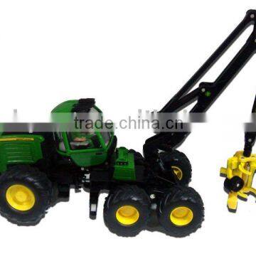 1-35 die cast wheeled harvester model