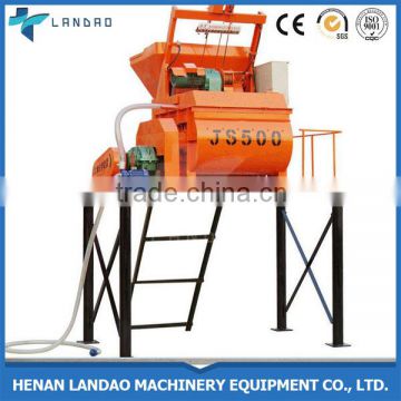 Hot selling concrete mixer 0.5m3 twin shaft concrete mixer machine price