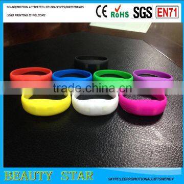 2016 newest sound activated led bracelet,promotional party gifts sound activated led bracelet China factory&supplier