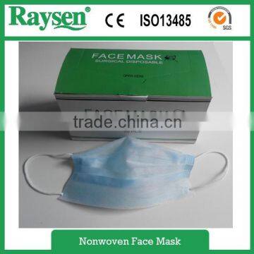 Disposable patient face mask with ties