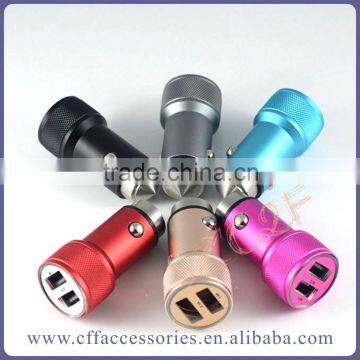 2016 Premium Portable Fast Car Charger USB Bullet 5V 3.1A For iPhone For ipod For Samsung