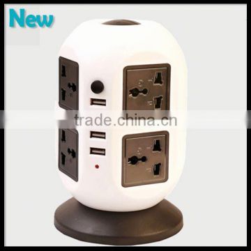 Office Brushed Chrome Sliver British With Usb Wall Socket Port