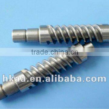 high precise stainless steel worm gear shaft, stainless steel gear shaft