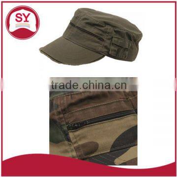 Enzyme Military/Army woodland cap with zipper pocket