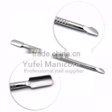 Silver color metal nail cuticle pusher