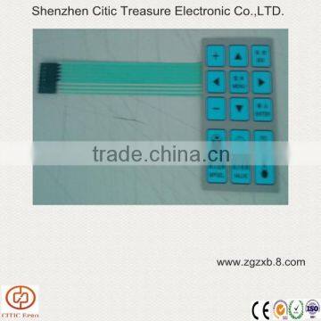 Keypad matrix membrane switch for washing machine