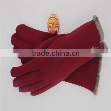 Cashmere Material Elastic Fabric Glove Manufacturer