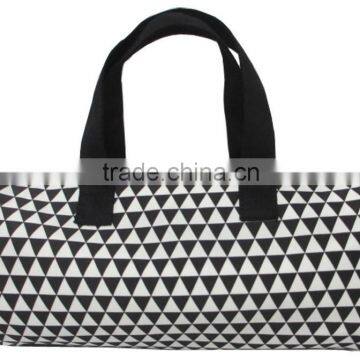 Cute Printed Elastic Satin Tote Bag for Ladies photo-2