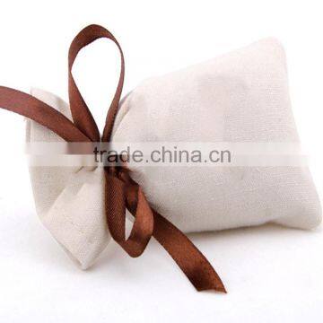 Hot sale Customized Linen bag drawstring favor pouch