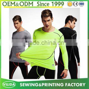 Wholesale new style mens gym fittness sport t shirt men's dry fit sport t shirt