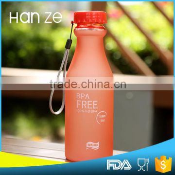 2016 hot newest portable blue glass bottle