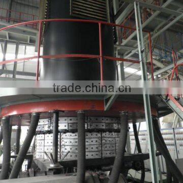 three layer HDPE geomembrane machine for 7- 8 meter blown machine from laiwu machine shandong