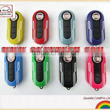 OkeyTech Fiat 3 button modified flip remote key shell for shell key fiat 500 key cover fiat 500 key