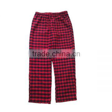 Custom Flannel Pajamas Pants Wth Plaid Pattern for Men/Mens Pajama Pants