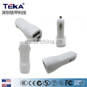 multifunctional dual outputs car charger having quick charging fuction