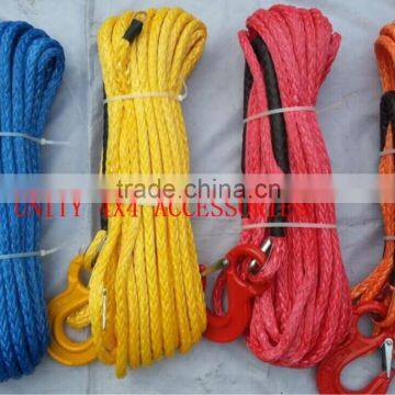 Unity Hot Customization Size OEM synthetic winch rope car accessories for toyota/mitsubishi/jeep car