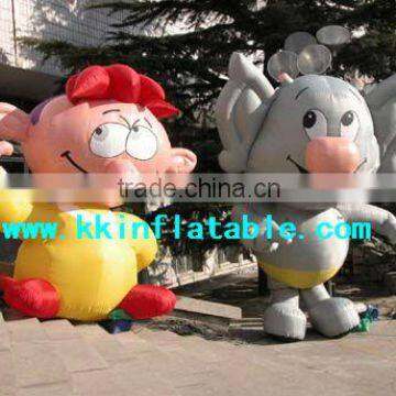 advertisement equipment interesting inflatable doll cartoons for kids, cute infltable modle cartoon doll for children