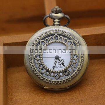 2016 new arrive quartz movement antique pocket watch in bulk