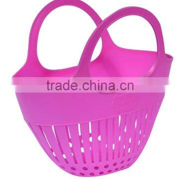 Plastic Storage Basket With Handle for Shopping photo-2