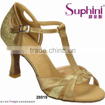 Latin Dance Shoes Gold for Women Fashion Dance Shoes