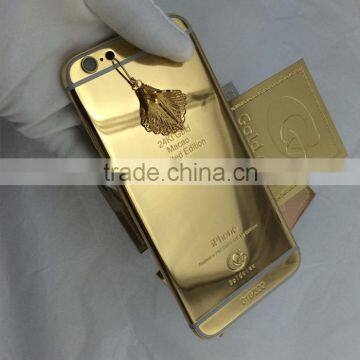 for iphone 6s 24k gold plated housing back covers