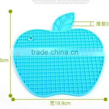 Funny Apple Shaped Cheap Silicone pot holder