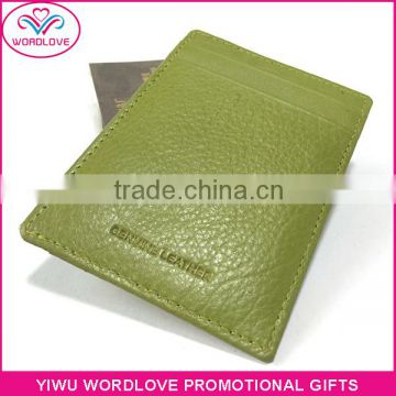 New Customized Leather RFID Blocker Wallet For Credit Card Protection