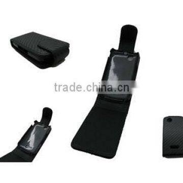 Leather Case with PC hard case for sony ericsson W100 SPIRO