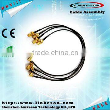 SMA female to CRC9 male coaxial RG174 pigtail cable