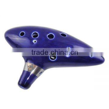 Promotional Gift Box Pakcing 12 Hole Ceramic Ocarina
