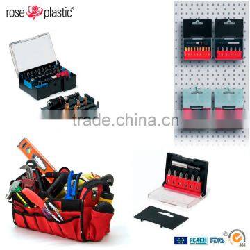 Plastic packaging box for screw-drivers combination BP