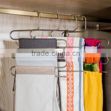 stainless steel material 5pcs-trousers storage trousers rack