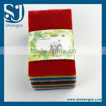 Trade Assurance Non-scratch scouring pad,colorful dish washing scouring pad