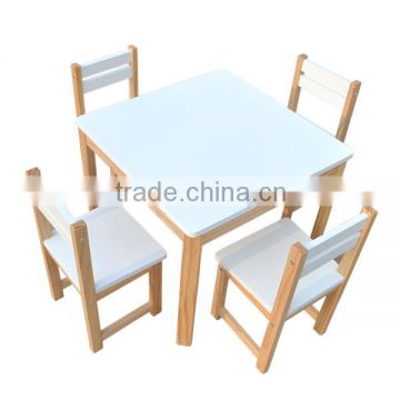 Wooden kids table and chairs