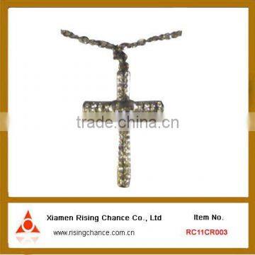 new products metal decorative big crosses necklace for crafts