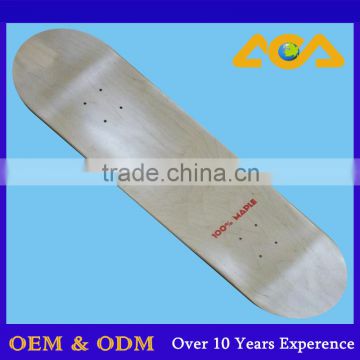 Pro 7Ply Candian Maple Blank Skateboard Decks Wholesale