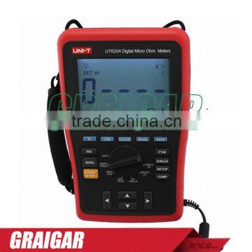 UT620A High-Accuracy 0.25% Kelvin Four-wire Low Resistance & Wire Length Tester Micro Ohm Meter USB Lithium Battery