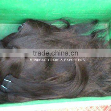 Remy single Drawn human hair in india